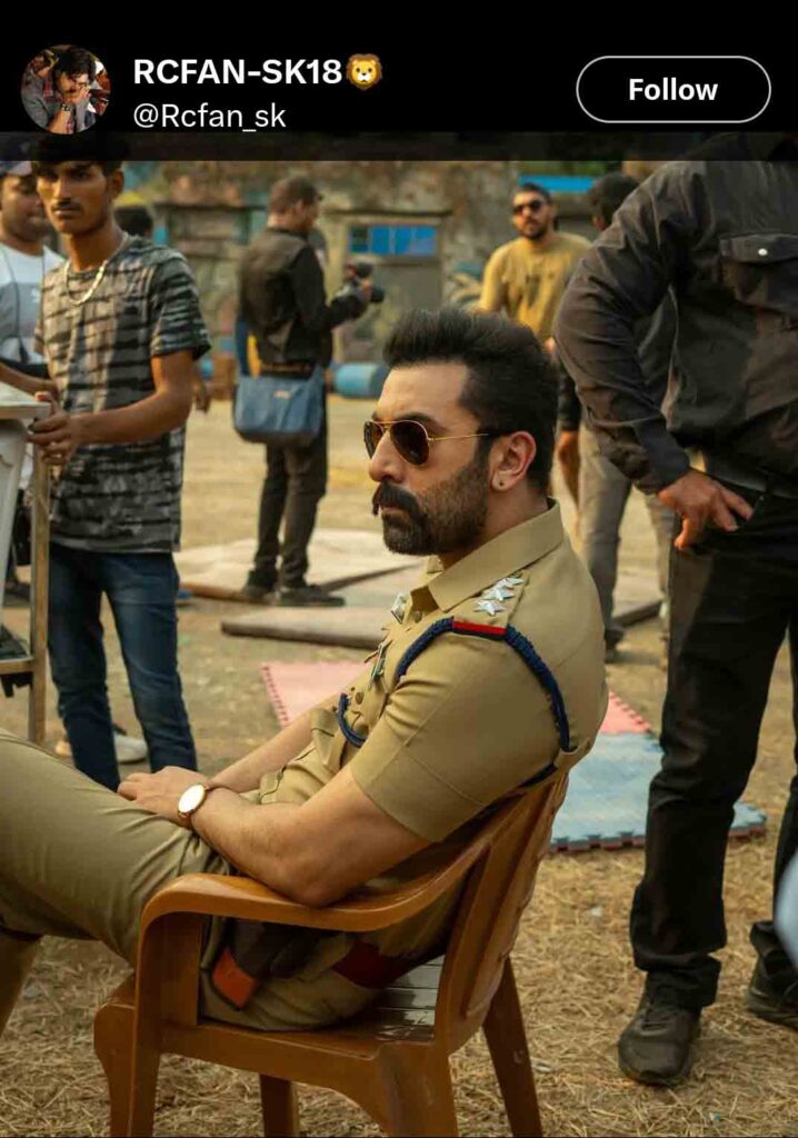 Ranbir Kapoor cop uniform in Rohit Shetty